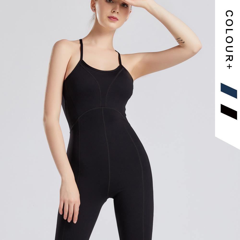 BC Women Aerial Yoga Bodysuit Beauty Back Training Fitness Jumpsuit WJ018 - BodyCarver