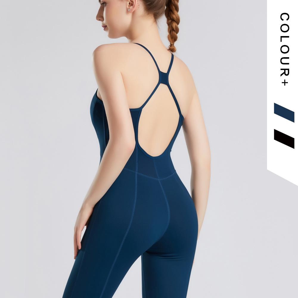 BC Women Aerial Yoga Bodysuit Beauty Back Training Fitness Jumpsuit WJ018 - BodyCarver
