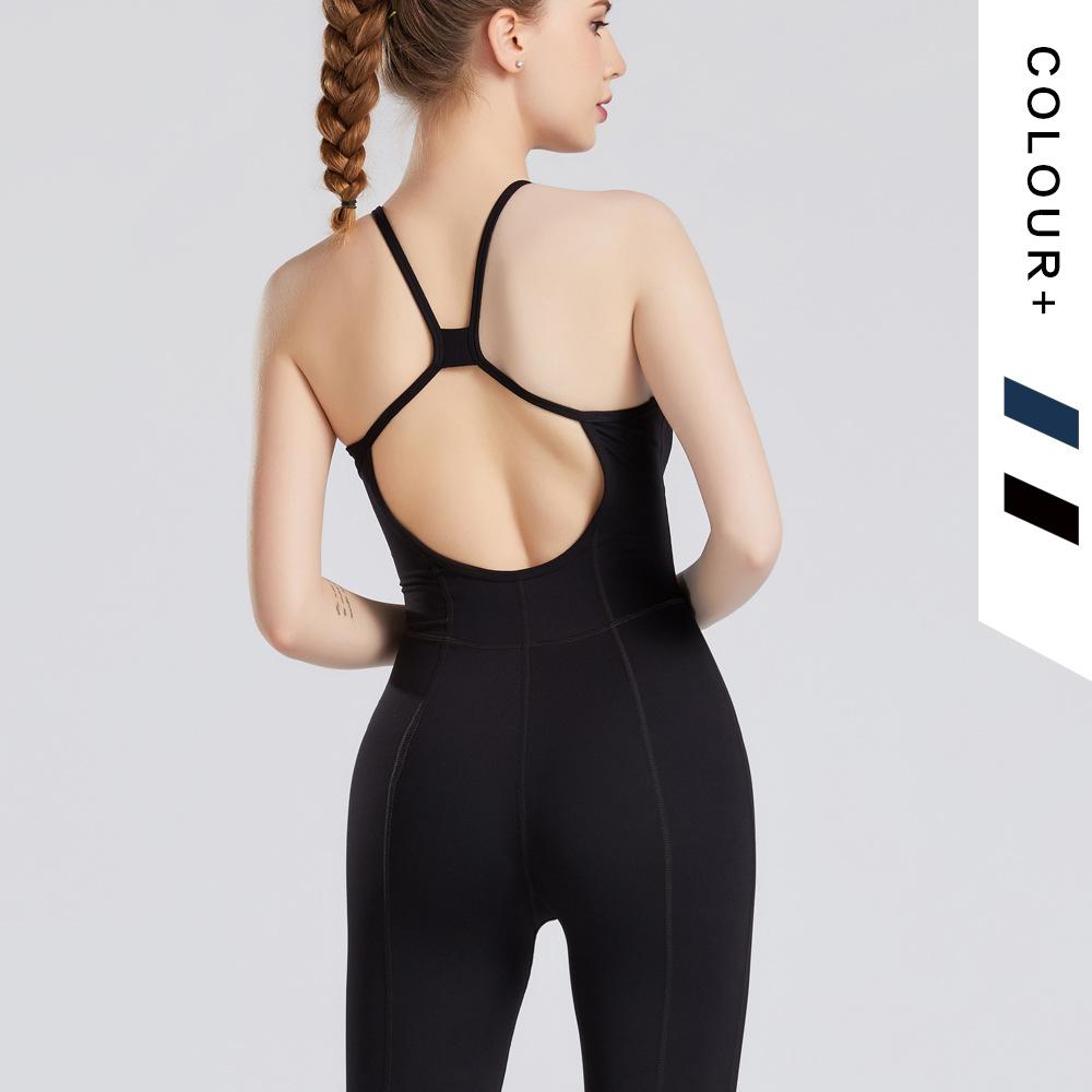BC Women Aerial Yoga Bodysuit Beauty Back Training Fitness Jumpsuit WJ018 - BodyCarver