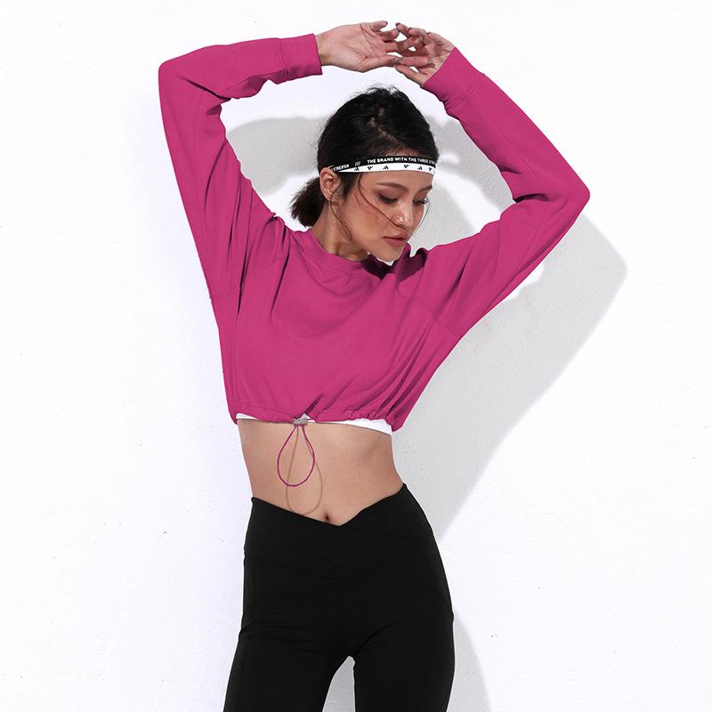 BC Women Crop Sports Sweater Loose Lazy Style Top WT012 - BodyCarver