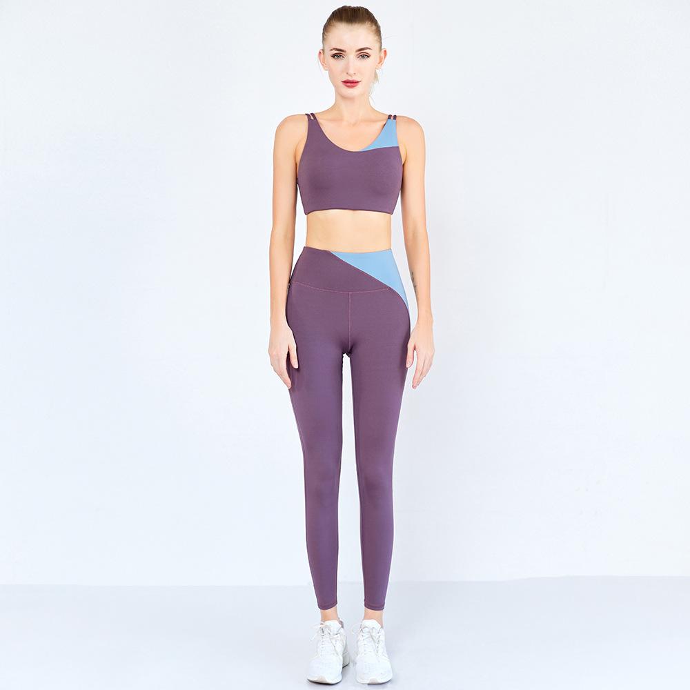 BC Women Seamless Yoga Set Shockproof Sport Bra Workout Leggings WS014 - BodyCarver