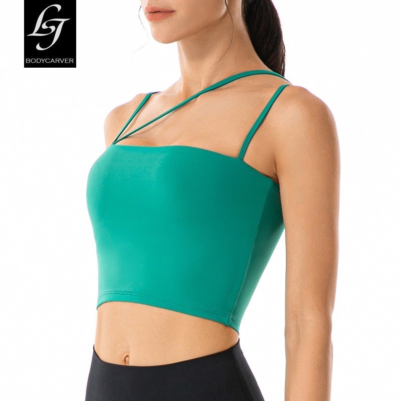 BC Women Sports Bra Running Fitness Bra Thin Shoulder Girdle Beautiful Back Yoga Vest WB014 - BodyCarver