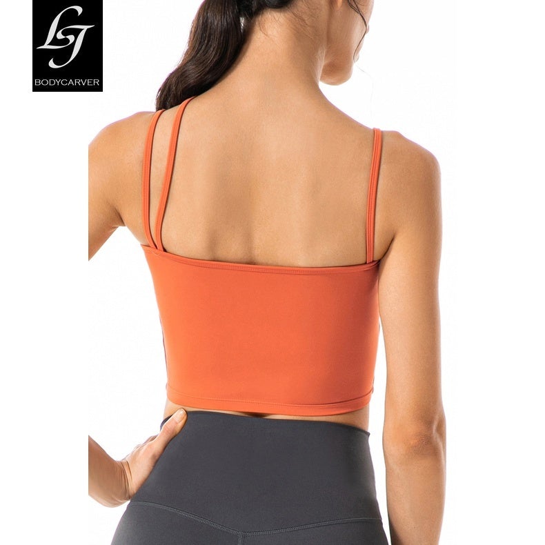 BC Women Sports Bra Running Fitness Bra Thin Shoulder Girdle Beautiful Back Yoga Vest WB014 - BodyCarver