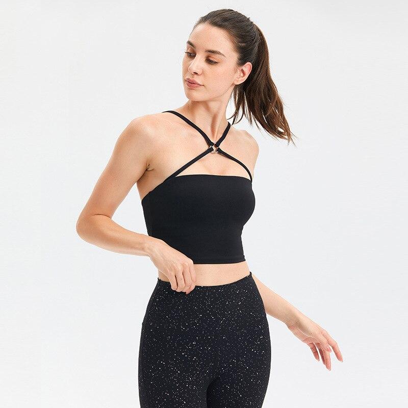 BC Women Sports Bra Shoulder Strap Yoga Top Shockproof Brassiers Sportwear WB011 - BodyCarver
