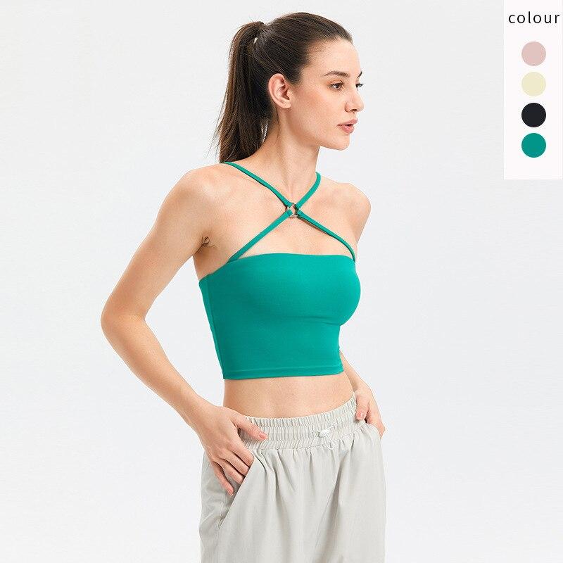 BC Women Sports Bra Shoulder Strap Yoga Top Shockproof Brassiers Sportwear WB011 - BodyCarver