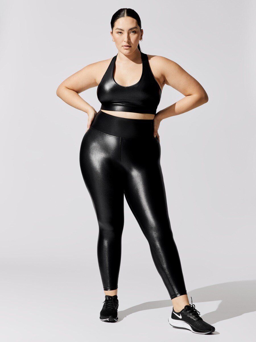 BC Women Sports Set Workout 2Pcs Sport Suit Fitness Outfit Sports Bra Shiny Leggings Women Suit WS020 - BodyCarver