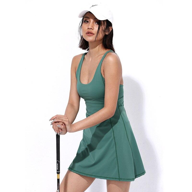 BC Women Sports Tennis Dress with Shorts and Chest Pad WS011 - BodyCarver