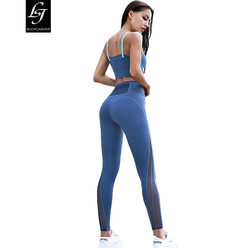 BC Women Sportswear Set Shockproof Sports Bra And Hip Lift Yoga Legging Fitness Tracksuits WS012 - BodyCarver