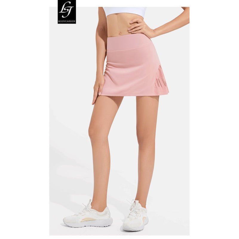 BC Women Tennis Sports Skirt with Liner Fitness Short Skirt WS011 - BodyCarver