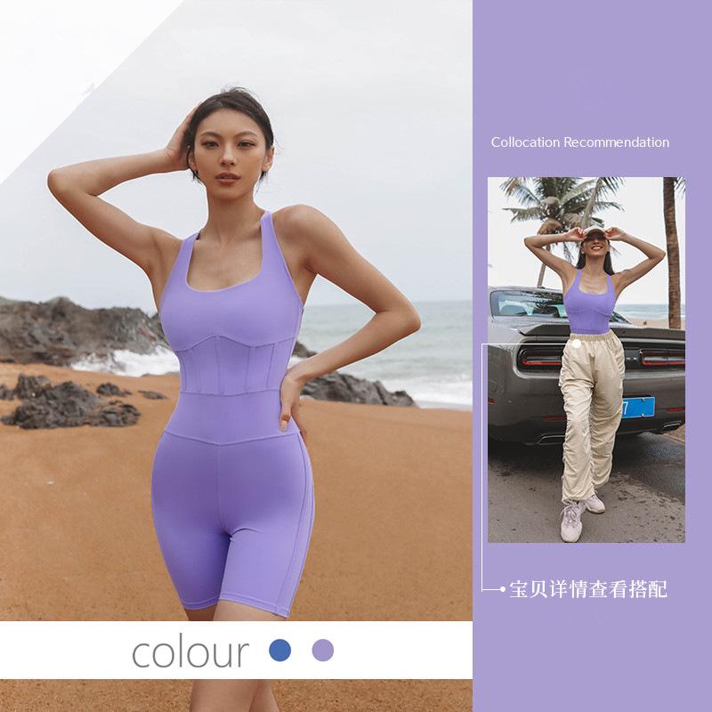 BC Women Yoga Training Jumpsuit PRO Buttery Fabric Sports Fitness Dance Clothes WJ019 - BodyCarver
