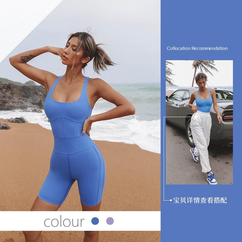 BC Women Yoga Training Jumpsuit PRO Buttery Fabric Sports Fitness Dance Clothes WJ019 - BodyCarver
