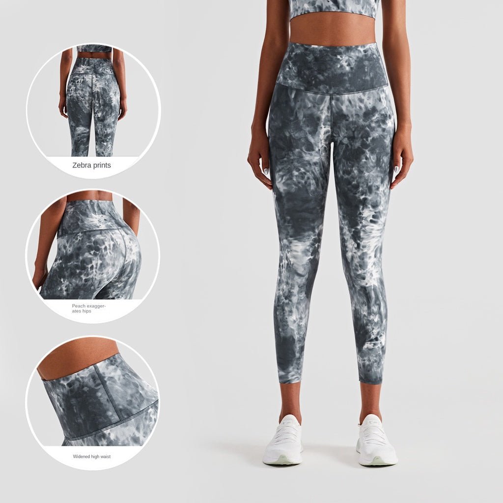 BC ZEBRA Sports Wear Women Ultra Buttery Yoga Pants Tie Dye Sports Bra Fitness Gym Suit Breathable Elastick Excercise Set Wear - BodyCarver