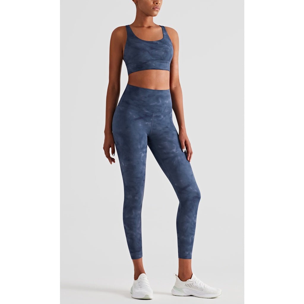 BC ZEBRA Sports Wear Women Ultra Buttery Yoga Pants Tie Dye Sports Bra Fitness Gym Suit Breathable Elastick Excercise Set Wear - BodyCarver