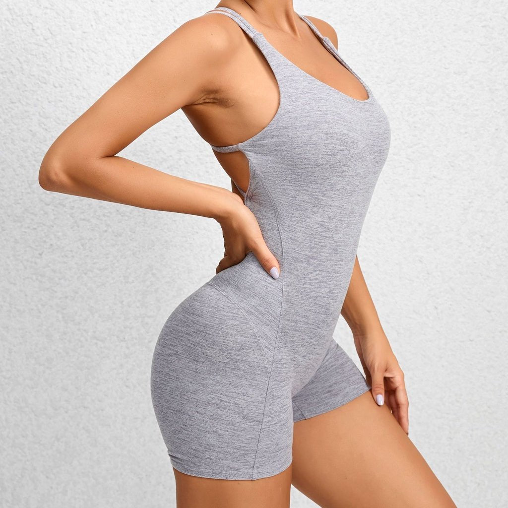 BODYCARVER 2.0 Beauty Back One-Piece Yoga Jumpsuit Women Padded Buttery Fitness Sports Bodysuit Tight Fitness Yoga Jumpsuit Women - BodyCarver