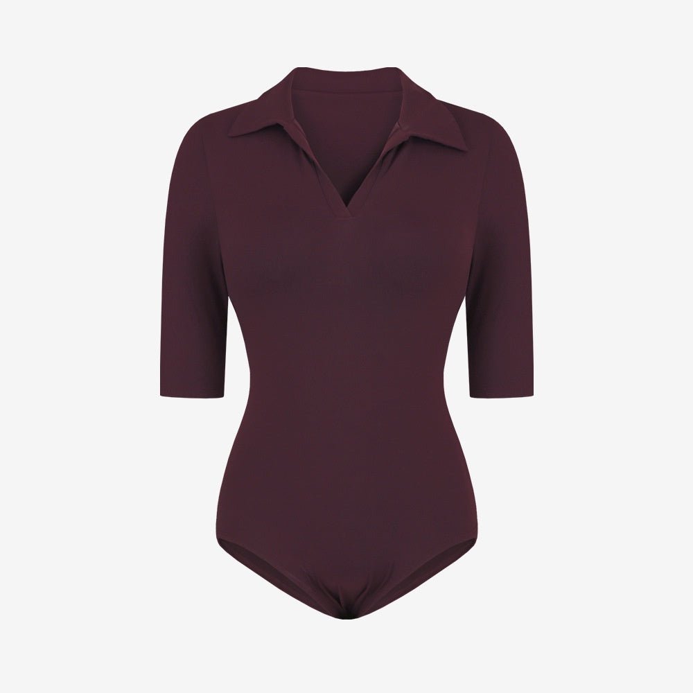 BODYCARVER 23ss Atheisure Yoga Jumpsuit Women POLO Collar casual sports bodysuits women quick-dry short sleeve one-piece sports set wear - BodyCarver