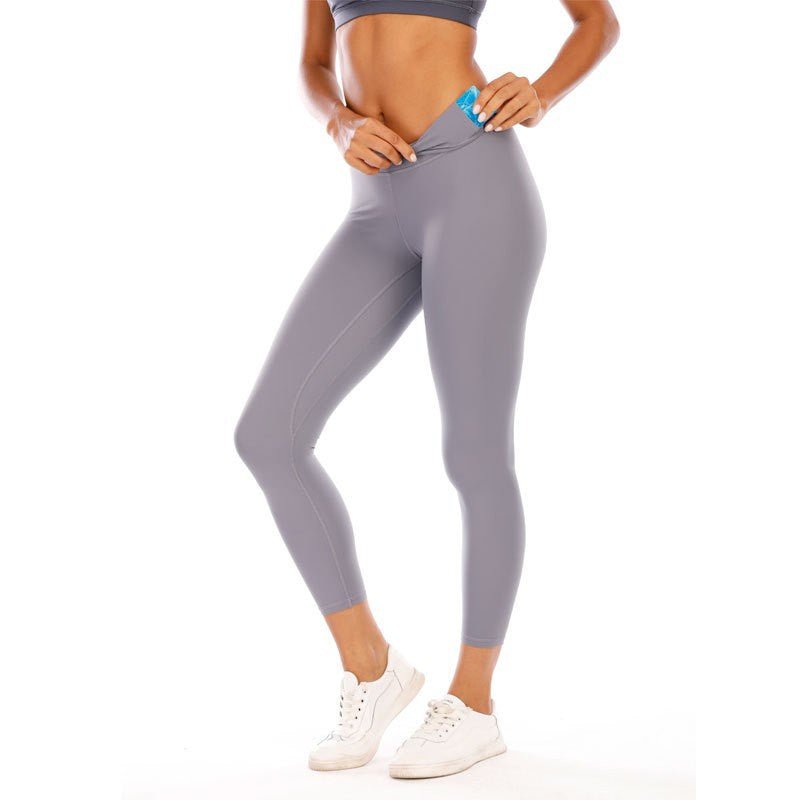 BODYCARVER 3XL Buttery Yoga Pants Women Ultra Elastic Sports Legging With Inside Pocket High Waist Yoga Trousers Soft Nude Feel Yoga Clothes - BodyCarver