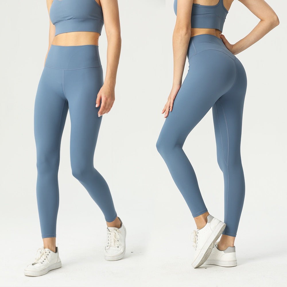 BODYCARVER 3XL Buttery Yoga Pants Women Ultra Elastic Sports Legging With Inside Pocket High Waist Yoga Trousers Soft Nude Feel Yoga Clothes - BodyCarver