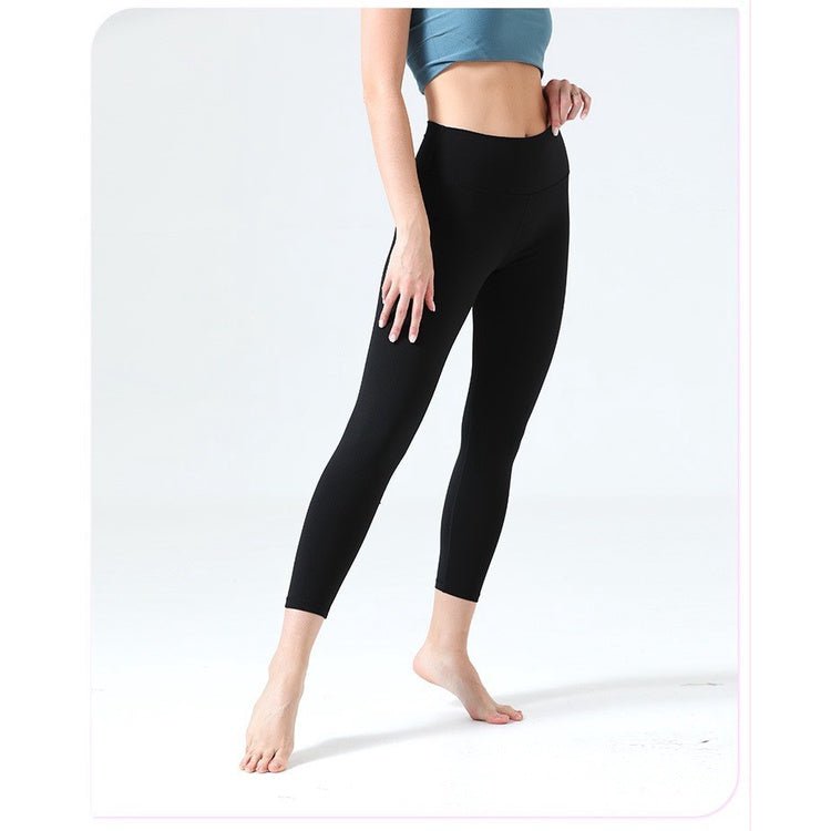 BODYCARVER 3XL Buttery Yoga Pants Women Ultra Elastic Sports Legging With Inside Pocket High Waist Yoga Trousers Soft Nude Feel Yoga Clothes - BodyCarver