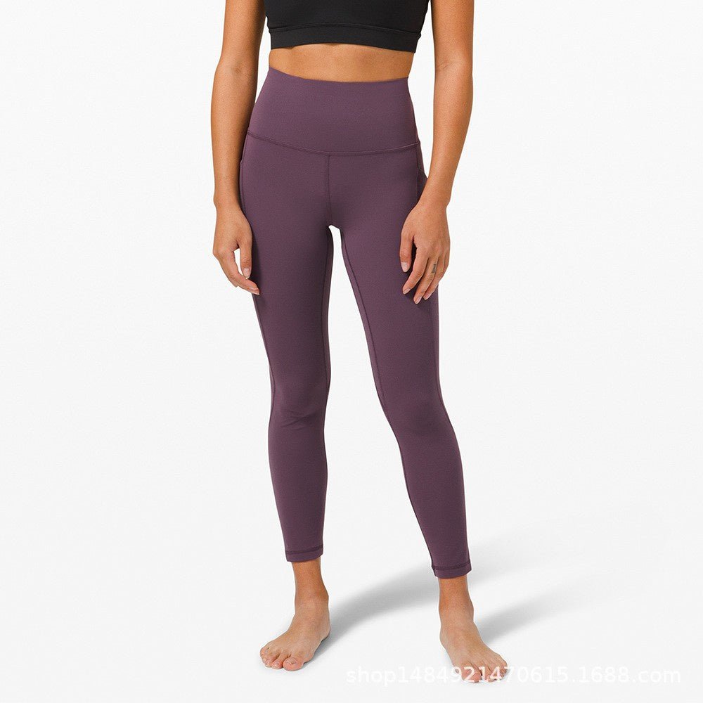 BODYCARVER 3XL Buttery Yoga Pants Women Ultra Elastic Sports Legging With Inside Pocket High Waist Yoga Trousers Soft Nude Feel Yoga Clothes - BodyCarver