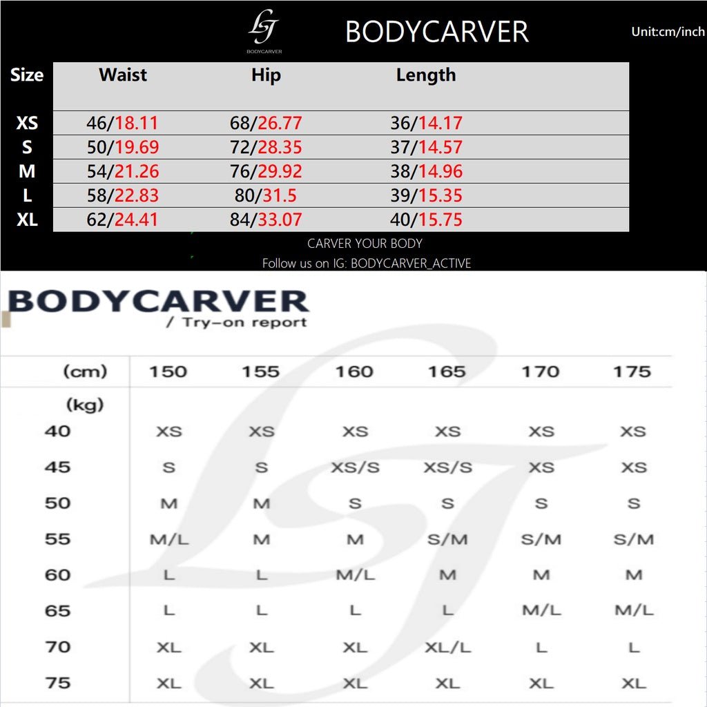 BODYCARVER BACK V Yoga Bike Shorts Women No Middle Line High Elastic Peach Hip Fitness Gym Shorts - BodyCarver