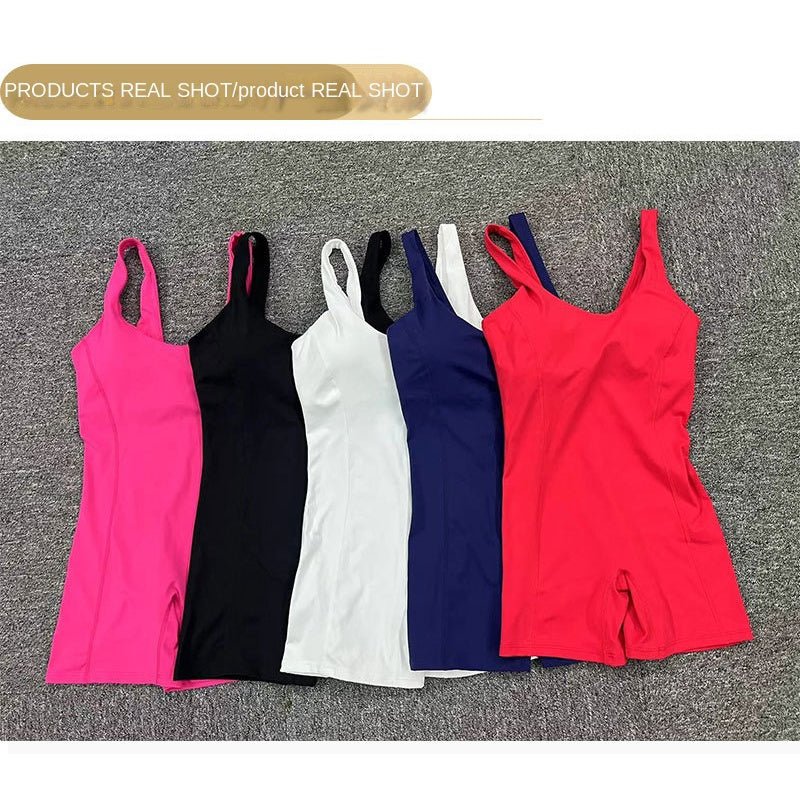 BODYCARVER BASIC Yoga Jumpsuits Women Padded High Elastic Sports Outfit One-piece Quick-Drying Body Shaping Set Wear Belly Aerial Yoga Clothes - BodyCarver