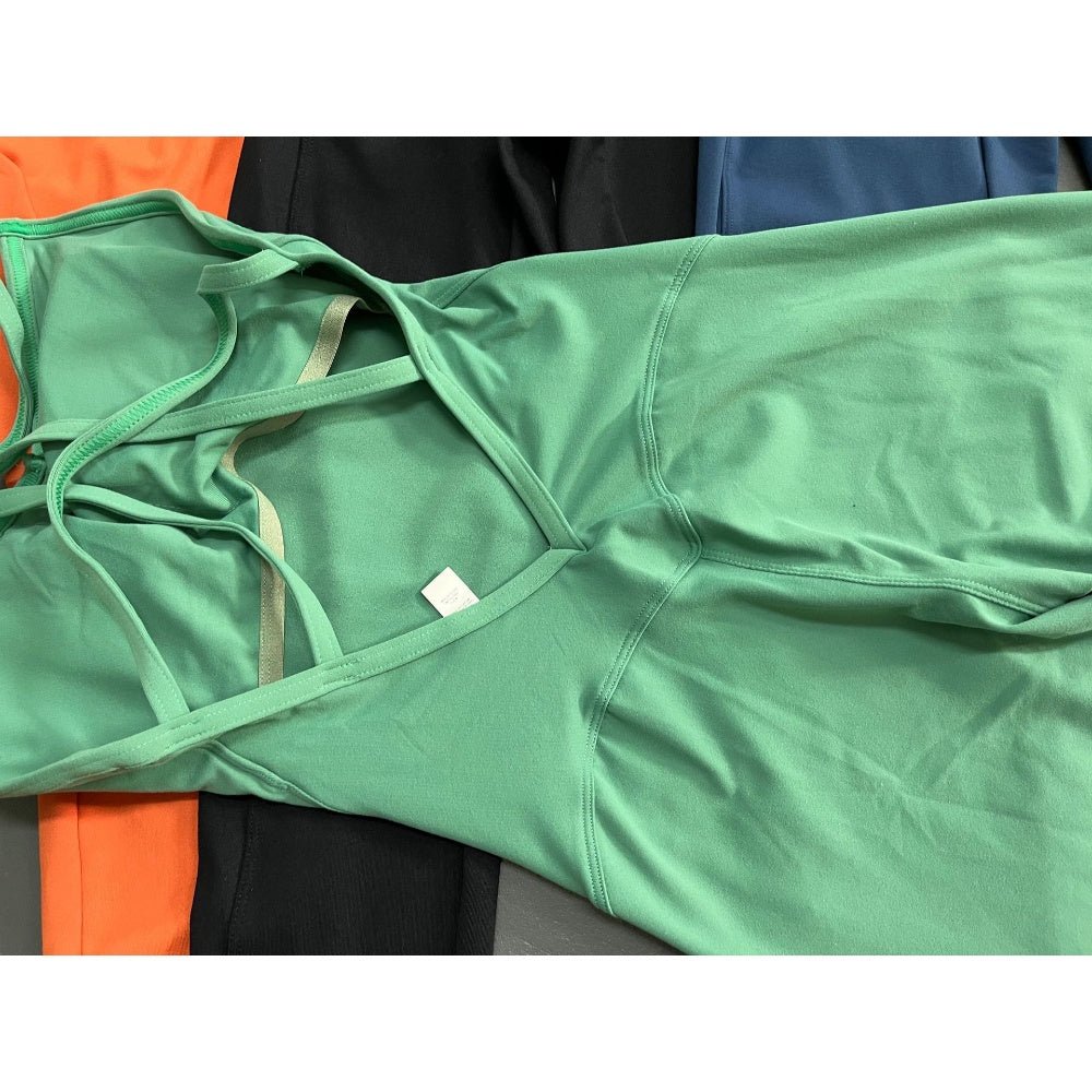 BODYCARVER Beauty Back Yoga Bodysuit Women Padded Fitness Workout Sports Jumpsuit High Elastic Gym Yoga Wear Set - BodyCarver