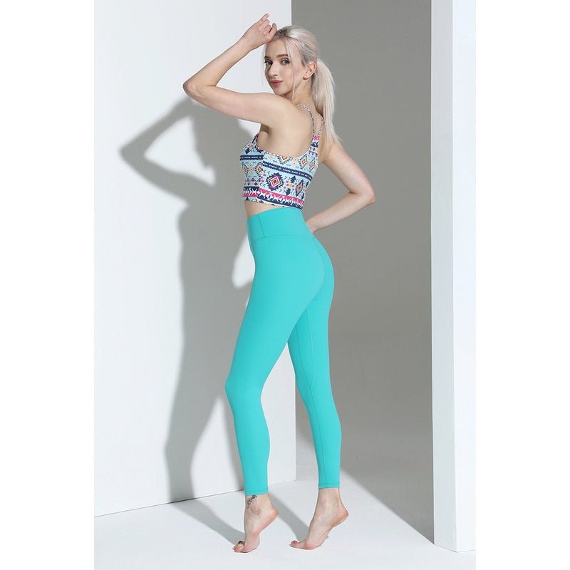 BODYCARVER MYTH 23ss Sports Wear Set Women Myth Patter Sports Yoga Bra High Elastic Fitness Running Pants Women Workout Yoga Set - BodyCarver