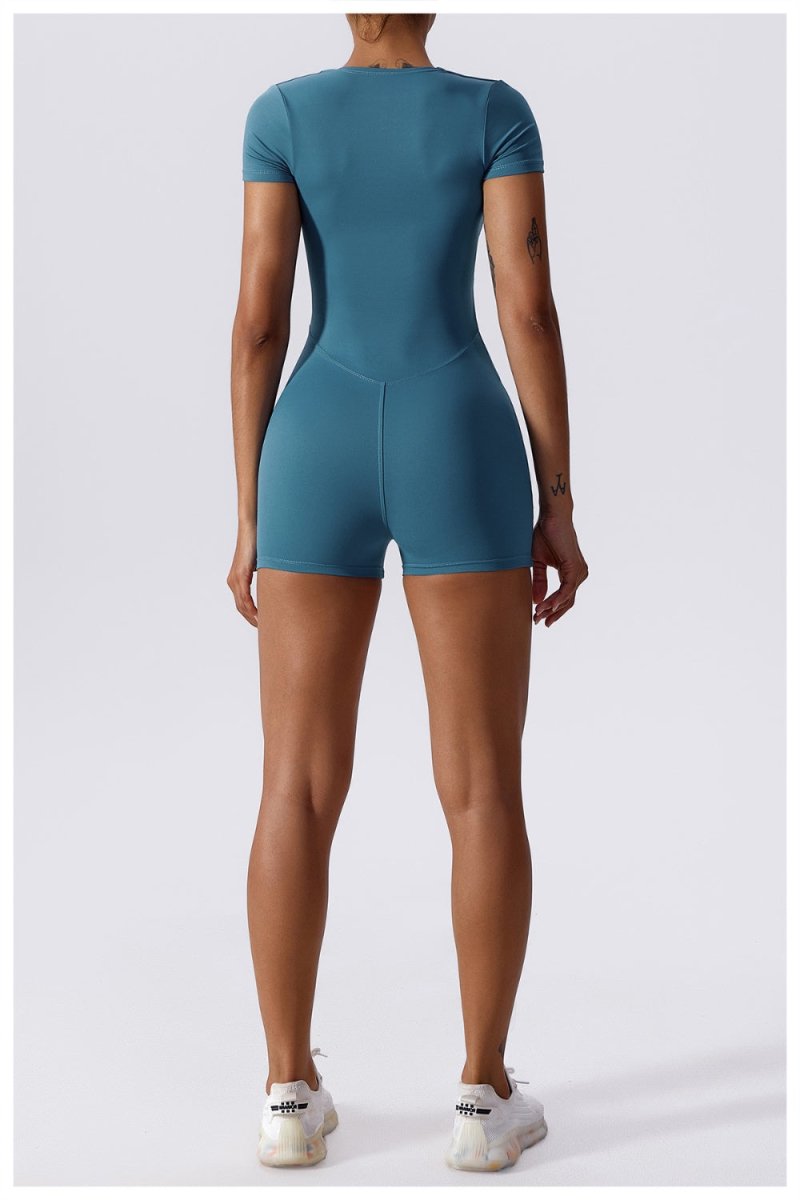BODYCARVER One-Piece Yoga Jumpsuit Women Padded Sports Bodysuit High Elastic Fitness Gym Suit - BodyCarver
