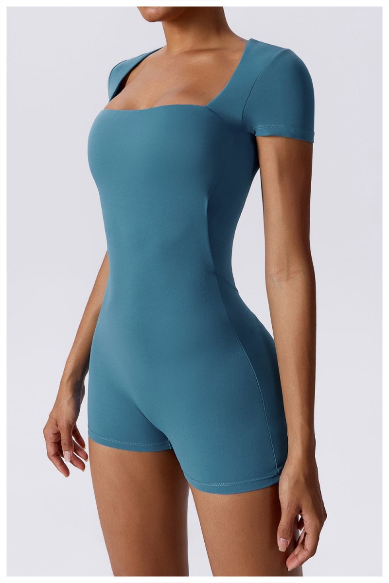 BODYCARVER One-Piece Yoga Jumpsuit Women Padded Sports Bodysuit High Elastic Fitness Gym Suit - BodyCarver