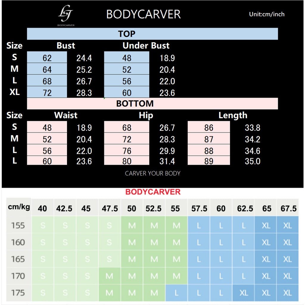 BODYCARVER PIXEL Pocket Yoga Suit Oufit Women Hang-Neck Beauty Back Sports Wear Set V Waist Trousers Fitness Sportswear Halter Adjustable Bra Running Outfit - BodyCarver