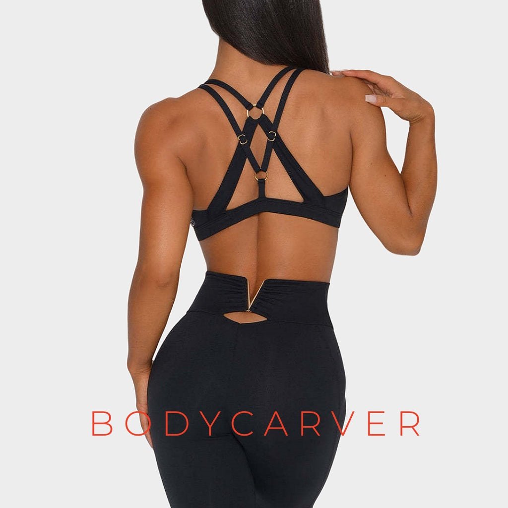Double Cross Back Sportswear Set Women Activewear Suit Shockproof Sports Bra High Waist Legging Shaping Fitness Trousers Yoga Clothes - BodyCarver
