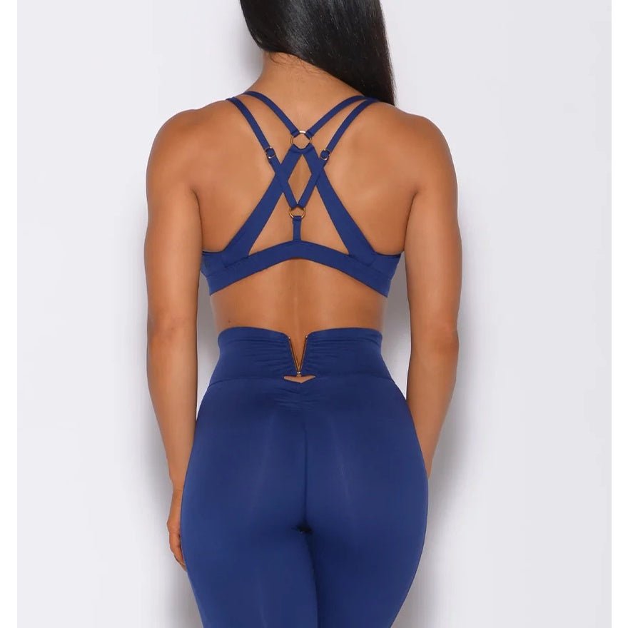 Double Cross Back Sportswear Set Women Activewear Suit Shockproof Sports Bra High Waist Legging Shaping Fitness Trousers Yoga Clothes - BodyCarver