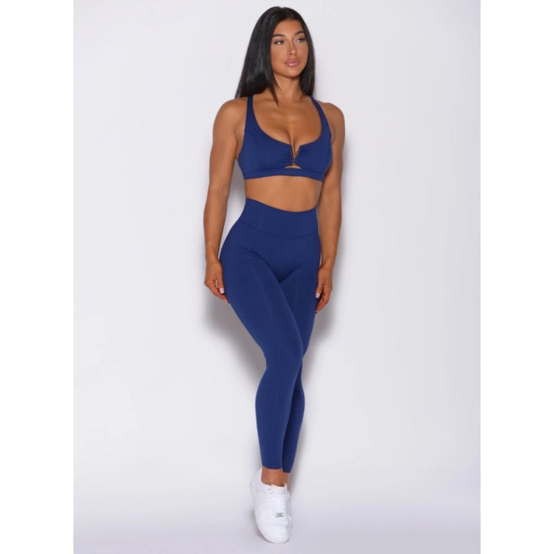 Double Cross Back Sportswear Set Women Activewear Suit Shockproof Sports Bra High Waist Legging Shaping Fitness Trousers Yoga Clothes - BodyCarver