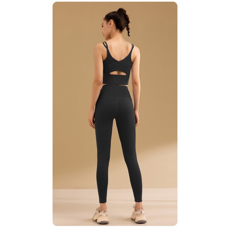 Mesh Back Sports Yoga Camisole Women OOTD Padded Quick-Drying Sports Bra Underwear Shockproof High Strength Running Workout Vest - BodyCarver