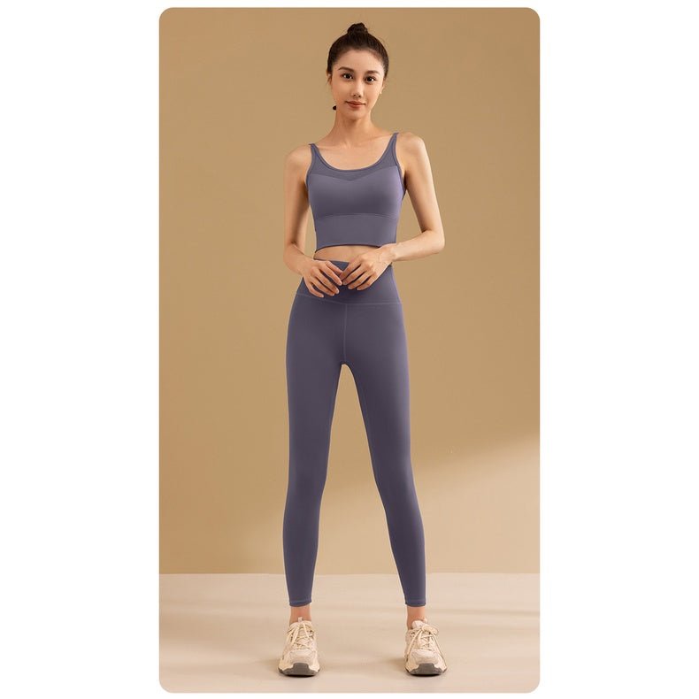 Mesh Back Sports Yoga Camisole Women OOTD Padded Quick-Drying Sports Bra Underwear Shockproof High Strength Running Workout Vest - BodyCarver