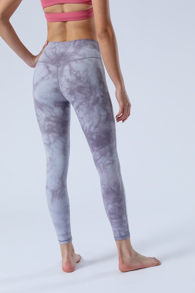 Ultra Buttery Yoga Pants Women TIE DYE High Waist Sports Training Legging High Elastic Fitness Outfit Legging Women - BodyCarver
