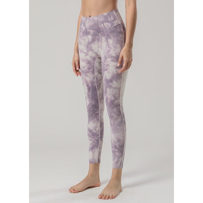 Ultra Buttery Yoga Pants Women TIE DYE High Waist Sports Training Legging High Elastic Fitness Outfit Legging Women - BodyCarver