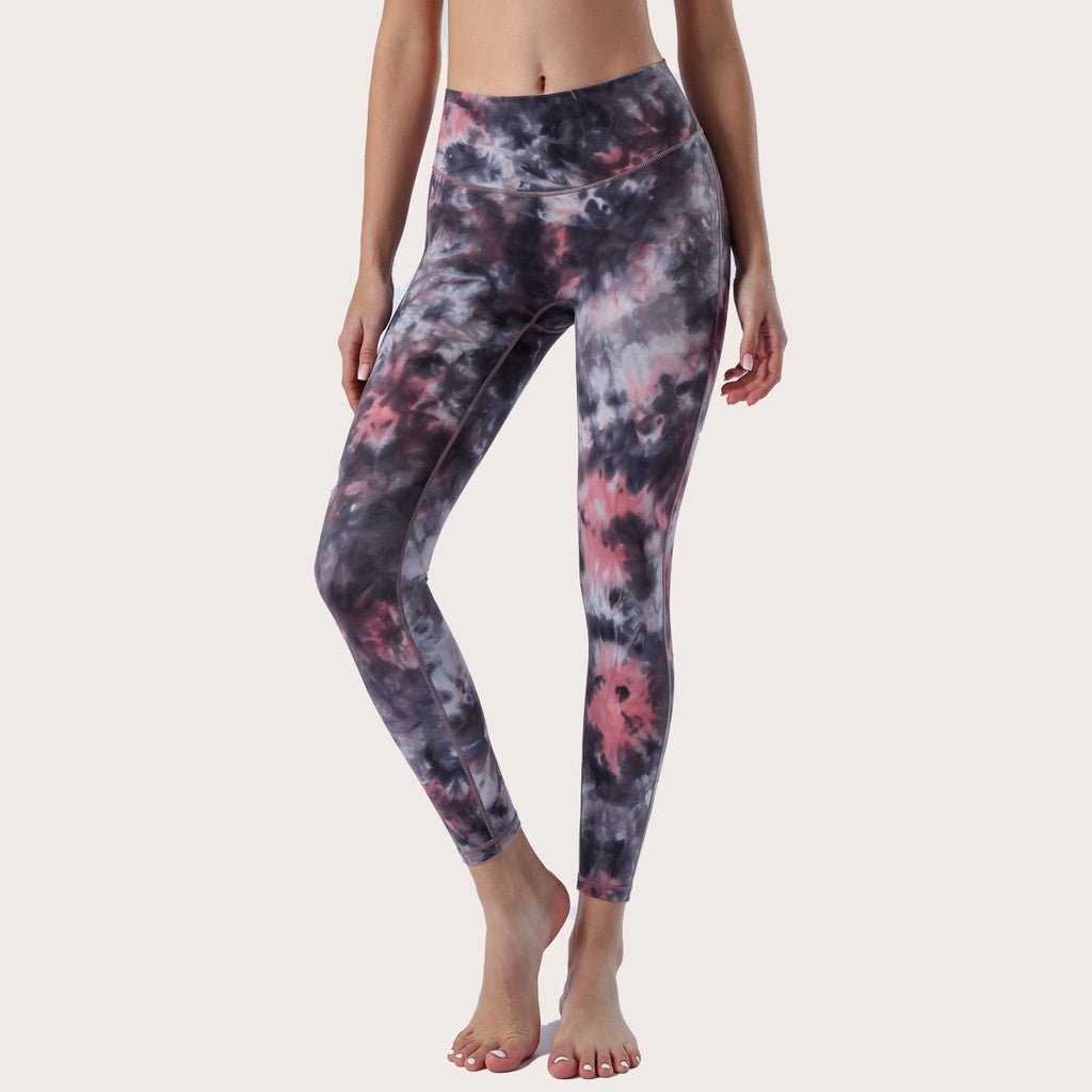 Ultra Buttery Yoga Pants Women TIE DYE High Waist Sports Training Legging High Elastic Fitness Outfit Legging Women - BodyCarver