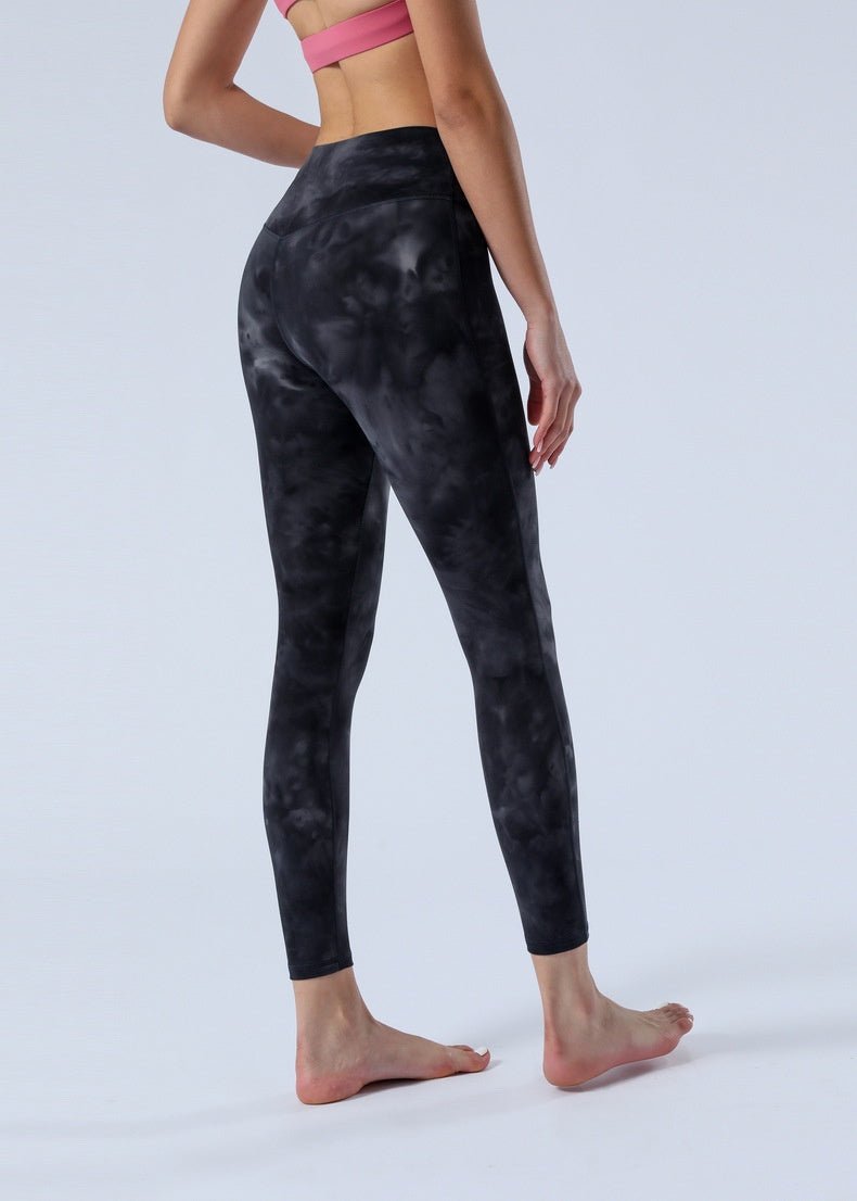 Ultra Buttery Yoga Pants Women TIE DYE High Waist Sports Training Legging High Elastic Fitness Outfit Legging Women - BodyCarver