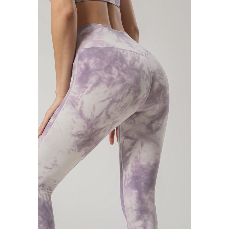 Ultra Buttery Yoga Pants Women TIE DYE High Waist Sports Training Legging High Elastic Fitness Outfit Legging Women - BodyCarver